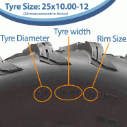 25x10.00-12  25x8.00-12 ATV Tyres 4ply P3080 OBOR Pinacle Road Legal (Set of 4)_3