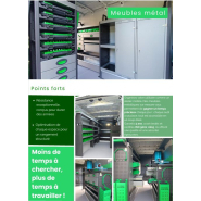 Service d'aménagement de véhicules utilitaires en ateliers mobiles  - MEUBLES METAL
