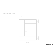 Verrière style Mondrian en acier sur mesure - Dimensions, verre et finition personnalisables_3