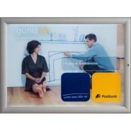 8060 - Cadre porte-affiche à clapets LED rétro-éclairé - Afix Diffusion - Format A4 - Aluminium anodisé_3