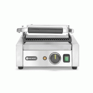 Grill de contact modèle simple complètement rainuré 220x230mm HENDI_3