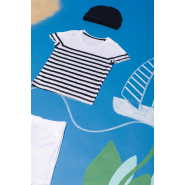 T-shirt marin col rond Bio enfant - Réf: K3035 - 100% coton biologique - Marque: Kariban_3