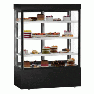 Vitrine réfrigérée pour pâtisserie MADRID - 1500 mm - 3 étagères - Noir_3