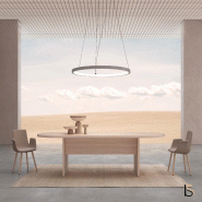 Table de réunion ovale TAK- Mobel Linea - 200, Blanc_3