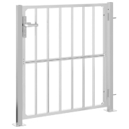 Vidaxl portail de jardin 100x100 cm acier inoxydable 376469_3