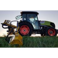 Broyeur forestier avec système flottant sur le rotor et le bras