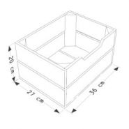 BL2-Pi36 - Caisses en bois Simply A Box - L36 x H20 x P27 cm - Bois brut ou 6 coloris de lasure à l'eau_3