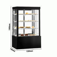 Vitrine réfrigérée 1200 mm - 950L - 3 étagères réglables | KTG127W_3