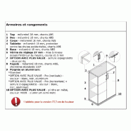 Armoire de bureau avec portes décor bois - MDD - Noyer, Gris aluminium_3