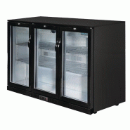Arrière-bar trois portes pivotantes Série G noir 330L GL004 Polar_3