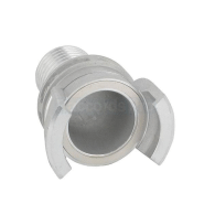 Demi-raccord symétrique avec verrou - DN 32 mm - Embout annelé Ø 35 mm - Inox_3