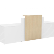 Banque d'accueil modulaire POGO - Design simple et élégant - Fabrication française - Configurations variées et PMR_3