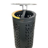 Corbeille tri sélectif 2 x 60 L - modèle bi-flux géométrique ou sphérique - VIGIPIRATE_3