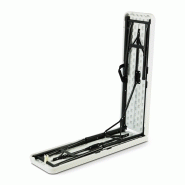 Lot de 5 bancs pliants 3 places - 180 cm PEHD - pliables, transportables avec poignée et compas autobloquants_3