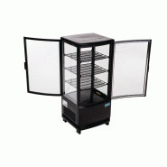 Mini-vitrine panoramique réfrigérée porte incurvée économe - série C noire 86L - Polar - CX574_3