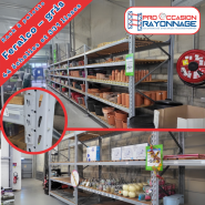 Rack à palette - 44 échelles, 331 lisses, plateaux bois et caillebotis inclus - Feralco_3