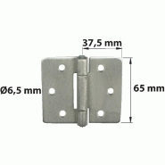 Charnière forte inox 316 pour volets ou porte battants - 75 x 75 mm - AFBAT - Acier marin résistante à la corrosion_3