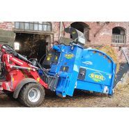 Pailleuse agricole frontale pour petit bull - Atelier Robert SA - Acier haute résistance - Pour balles rondes et rectangulaires_3