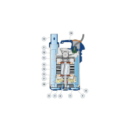 Pompe de relevage 220V Pedrollo TOP 2 Floor - Eaux pluviales type serpillère sans flotteur - 6 m3/h - 0.37 kW_3