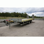 Remorque porte-engins ECIM 6423 - 19T - 2 essieux - Plateau basculant 7000mm_3