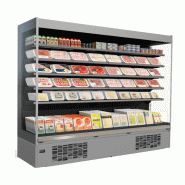 Vitrine réfrigérée verticale PENCIL MODULAR - 5 niveaux, 0°C à +2°C, sans porte, LED, 937 mm x 900 mm x 2050 mm_3