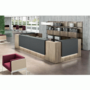 Banque d'accueil d'angle Z2 - Officity - Gris ombre, 445, Orme_3