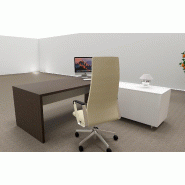 Bureau d'angle T45 avec desserte - Quadrifoglio - 192, Droite, Eucalyptus et blanc_3
