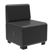 Canapé 1 place - Disponible en plusieurs coloris - Structure en bois - Assise en mousse de haute densité - Fabrication Européenne_3