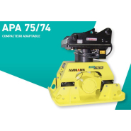 Plaque vibrante adaptable pour pelle 12-25 tonnes - Ammann France - APA 75/74, puissance et robustesse_3