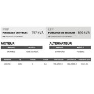 Ap-880 50 hz triphasé groupe électrogène en container - 860,0 kva