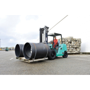 Location courte durée - Chariot élévateur thermique Mitsubishi FD/FG45N Grendia EX 4500 kg - 4 roues pneumatiques_3