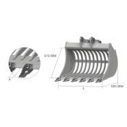 Ve62 Godet Squelette et Claire-Voie - Cangini - 800 mm - Haute Résistance - 4,0 à 5,0 tonnes_3