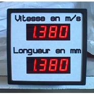 Indicateur numérique Géant, existe en plusieurs modèles standards - Capacité d'affichage de 9999 points - Série INTG_3