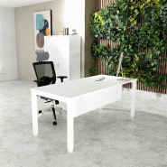 Bureau Professionnel Tempo Mobel Linea. - Blanc 9010, 160, Blanc, Oui_0