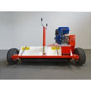 Broyeur polyvalent pour quads avec roues réglables et trois modes de positionnement