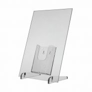 Linaria - Porte-visuel de comptoir en verre acrylique transparent - Formats A3 ou A2 - VKF Renzel_3