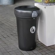 Pacifique - Poubelle publique Glasdon - 130 litres - Design contemporain, robuste et résistant_3