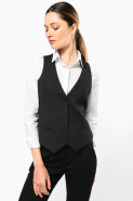 Gilet femme - Réf: K502 - Kariban - 64% polyester, 34% viscose, 2% élasthanne - Taille 34 à 46 - Couleur Black_3