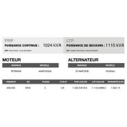 Ap-1135 50 hz triphasé groupe électrogène en container - 1.110,0 kva