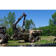 Remorque forestière RH20 adaptée à une vitesse de 25 km/h sur route