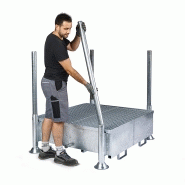 Support de filtration sur rétention pour big-bag (retentmud)