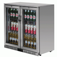 Arrière-bar deux portes pivotantes Série G inox 208L GL008 Polar_3