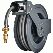 Dévidoir mural automatique en acier poudré Geka Plus PA20SK - Tuyau 3/4'' 20m avec raccords rapides et gicleur laiton_3