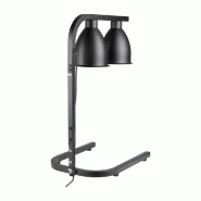 Lampe chauffante double sur pied Buffalo noir mat | Buffalo - JA865_3