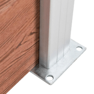 Vidaxl clôture de jardin wpc 175x105 cm marron 49074_3