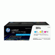 201X LaserJet, lot de 3 cartouches de toner grande capacité authentiques, cyan/magenta/jaune_3