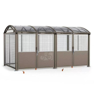 Abri vélos et motos voûte sécurisé L - 2520x2640x2830 mm - Structure acier galvanisé - Toiture anti-intrusion_3