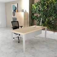 Bureau Professionnel Tempo Mobel Linea. - 120, Alu, Chêne moyen , Oui_0
