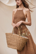 Panier tressé à la main en fibre végétale d'algue marine - Réf: KI5208 - Marque Kimood_3