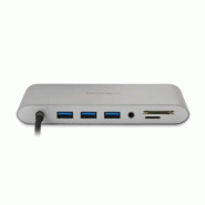 UH1440P Station daccueil mobile USB-C 5 Gbits/s sans pilote avec double sortie vidéo  DP/HDMI/VGA_3